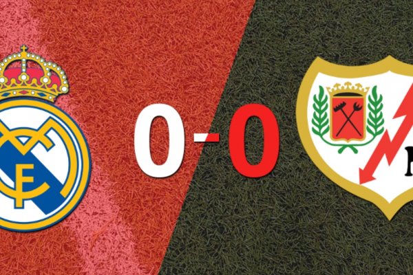 Cero a cero terminó el partido entre Real Madrid y Rayo Vallecano