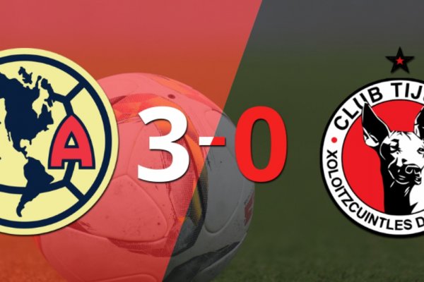 Club América le pasó por encima 3-0 a Tijuana