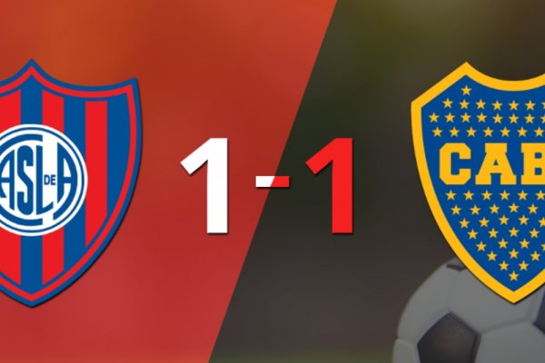 San Lorenzo y Boca Juniors se repartieron los puntos en un 1 a 1