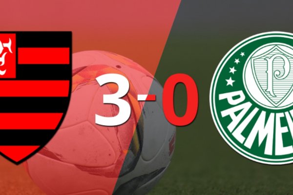 Pedro impulsó la victoria de Flamengo frente a Palmeiras con dos goles