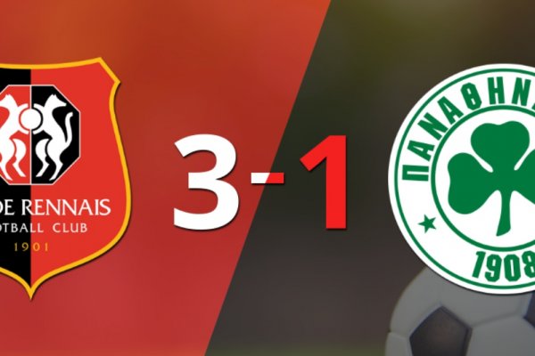 Con muchos goles, Stade Rennes derrotó 3-1 a Panathinaikos