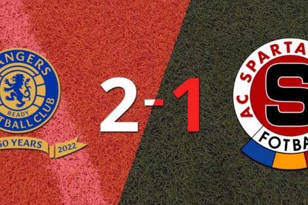 Rangers consiguió una victoria en casa por 2 a 1 ante Sparta Praga