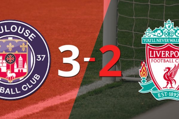 Emocionante partido termina con victoria de Toulouse 3-2 ante Liverpool