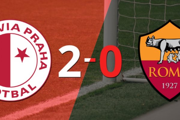 Con dos goles, Slavia Praga se impuso a Roma en el estadio Eden Arena