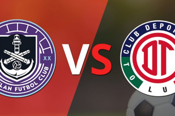 Arrancan las acciones del duelo entre Mazatlán y Toluca FC