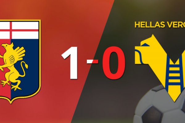 Con un solo tanto, Genoa derrotó a Hellas Verona en el estadio Luigi Ferraris