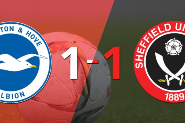 Empate a uno entre Brighton and Hove y Sheffield United