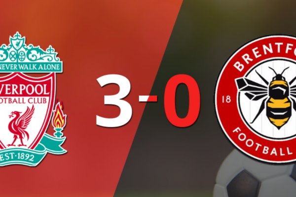 Liverpool golea 3-0 a Brentford y Mohamed Salah firma doblete