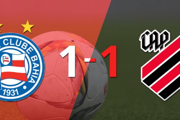 Empate a uno entre Bahia y Athletico Paranaense