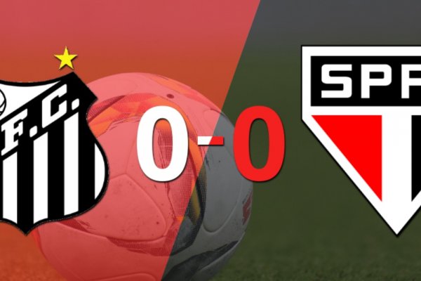 Con un empate 0-0 terminó el clásico San-Sao entre Santos y São Paulo