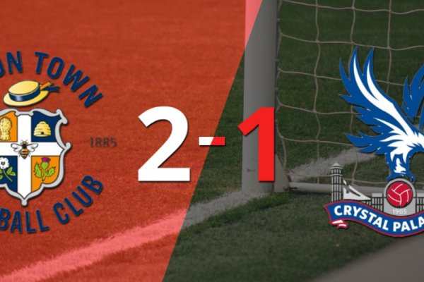 Luton Town le ganó a Crystal Palace en su casa por 2-1