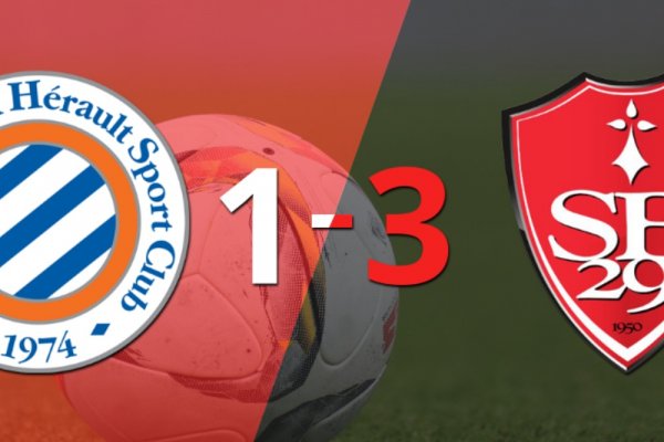 Muchos goles en la victoria de Stade Brestois como visitante ante Montpellier