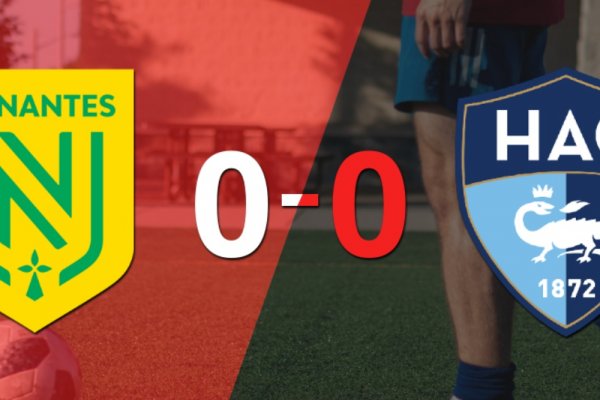 Nantes y Le Havre AC no se sacaron ventaja y terminaron sin goles