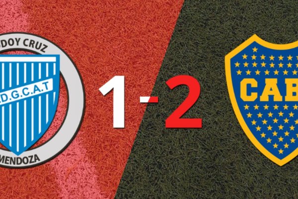 Boca Juniors gana de visitante 2-1 a Godoy Cruz