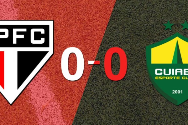 Cero a cero terminó el partido entre São Paulo y Cuiabá