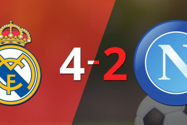 Real Madrid le ganó a Napoli por 4 a 2 como local