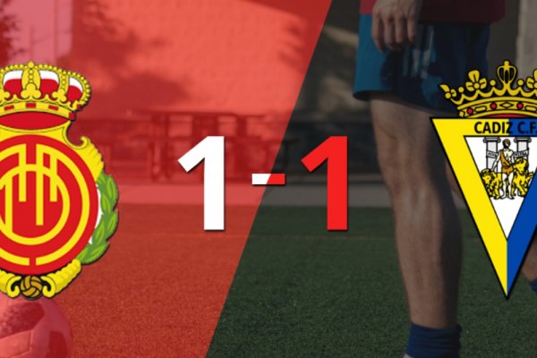 Mallorca no pudo en casa ante Cádiz y empataron 1-1