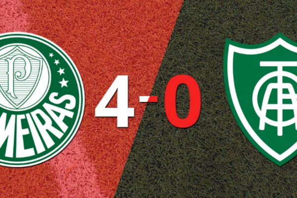 José Manuel López anotó un doblete en la goleada 4-0 de Palmeiras a América-MG