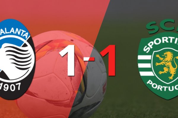 Empate a uno entre Atalanta y Sporting Lisboa