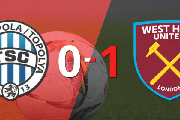 TSC Backa Topola cayó en casa frente a West Ham United 1-0