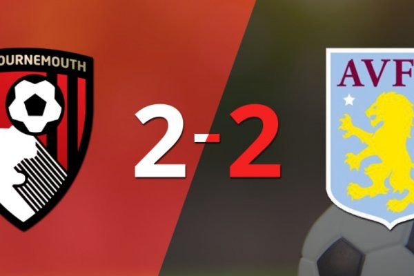 Vibrante 2-2 entre Bournemouth y Aston Villa