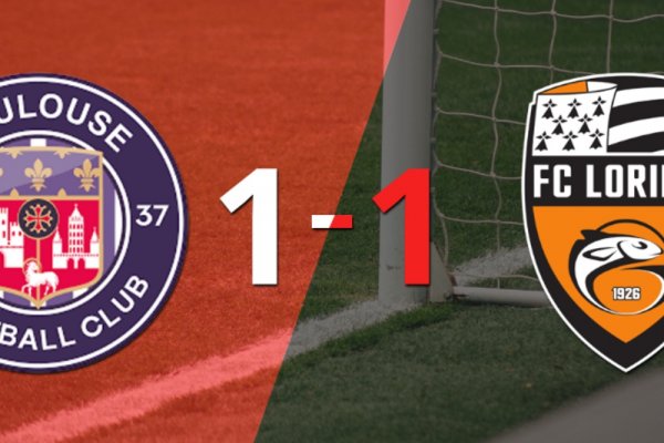 Lorient empató 1-1 en su visita a Toulouse