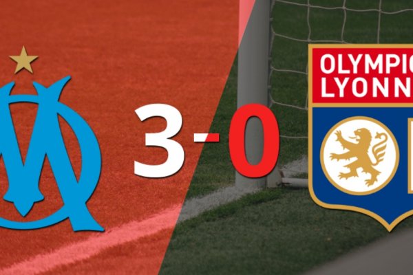 Olympique de Marsella golea 3-0 como local a Olympique Lyon