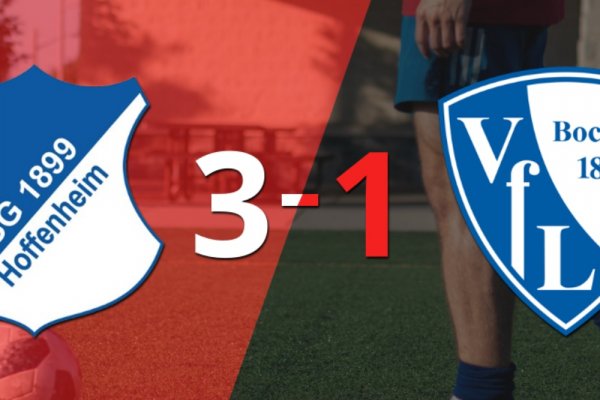 Gran victoria de Hoffenheim sobre Bochum por 3-1