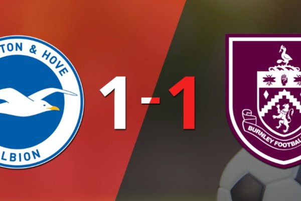 Brighton and Hove logró sacar el empate de local frente a Burnley