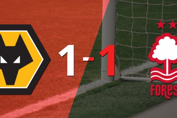 Nottingham Forest empató 1-1 en su visita a Wolverhampton