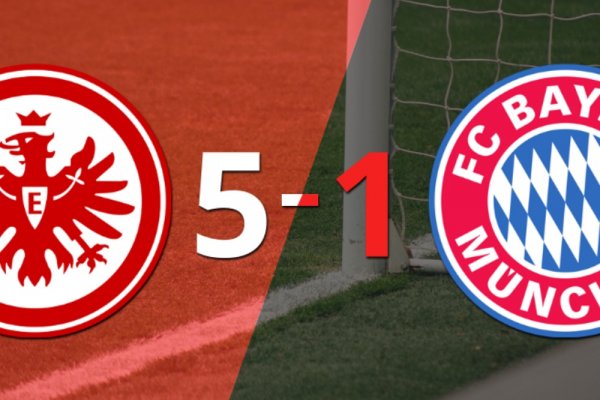 Eintracht Frankfurt derrotó sin complicaciones a Bayern Múnich con doblete de Eric Ebimbe