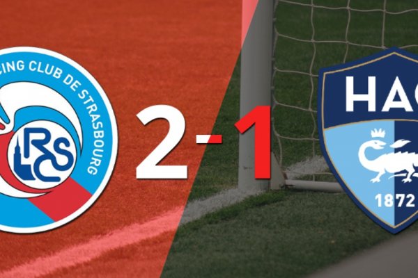 RC Strasbourg sacó los 3 puntos en casa al vencer 2-1 a Le Havre AC