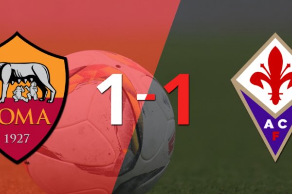 Empate a uno entre Roma y Fiorentina