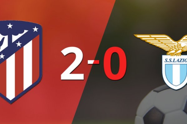 En su casa, Atlético de Madrid le ganó a Lazio por 2-0