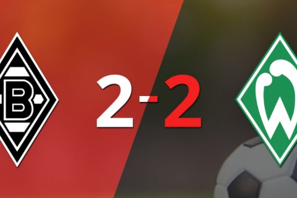 Con doblete de Rocco Reitz, B. Mönchengladbach sacó el empate ante Werder Bremen