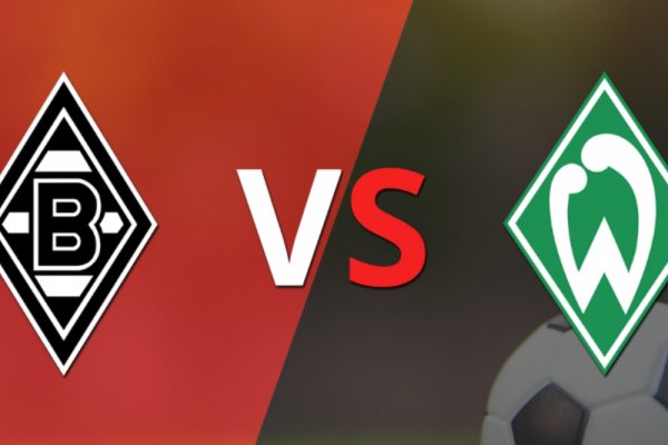 B. Mönchengladbach y Werder Bremen  empatan 1-1 y se van a los vestuarios