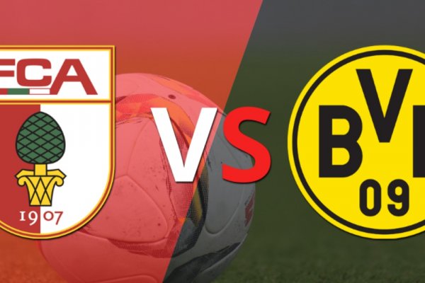 ¡Entretiempo! Augsburg y Borussia Dortmund  empatan 1-1