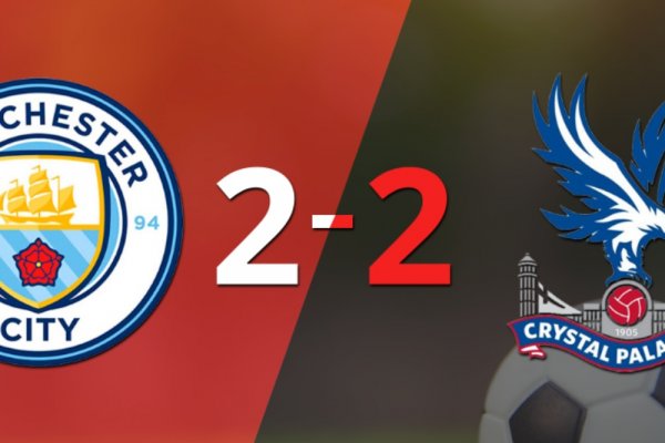 Empate a 2 entre Manchester City y Crystal Palace