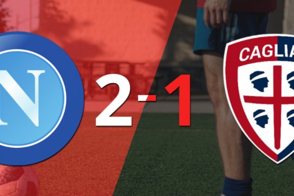 Napoli derrotó 2-1 en casa a Cagliari