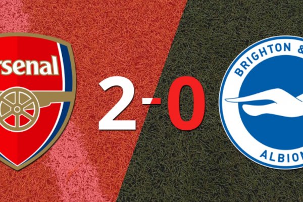 Derrota de Brighton and Hove por 2-0 en su visita a Arsenal