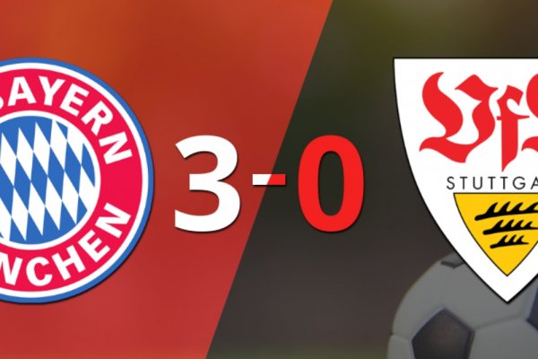 Bayern Múnich golea 3-0 a Stuttgart y Harry Kane firma doblete