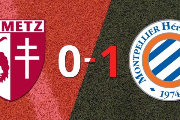 Por la mínima diferencia, Montpellier se quedó con la victoria ante Metz en el estadio Stade Saint-Symphorien