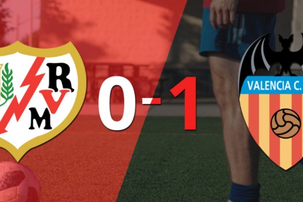 Valencia ganó por la mínima en su visita a Rayo Vallecano