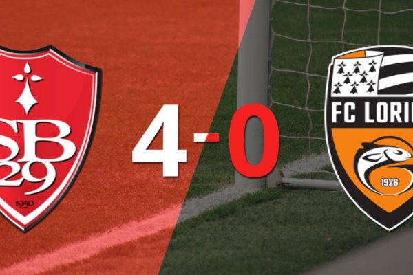 Stade Brestois golea 4-0 como local a Lorient