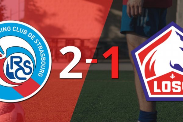 RC Strasbourg logra 3 puntos al vencer de local a Lille 2-1