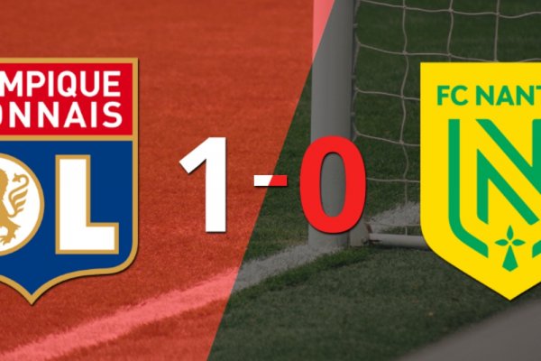 Nantes no pudo en su visita a Olympique Lyon y cayó 1-0