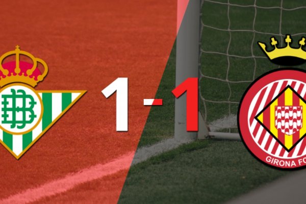 Girona empató 1-1 en su visita a Betis