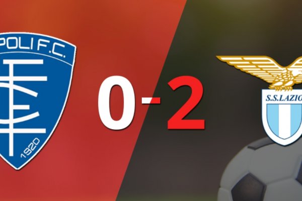 Lazio, de visitante, derrotó 2-0 a Empoli