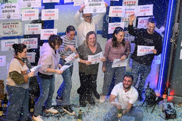 Lotería de Navidad en España: así fueron los festejos dónde se vendió el primer premio