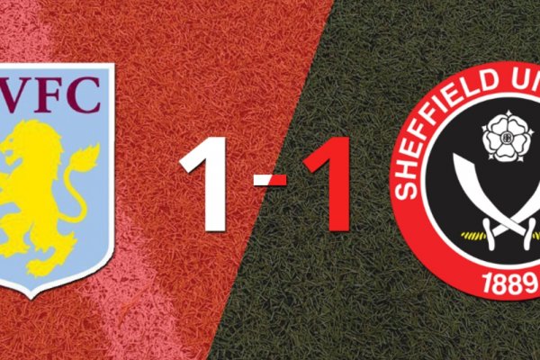 Aston Villa y Sheffield United igualaron 1 a 1